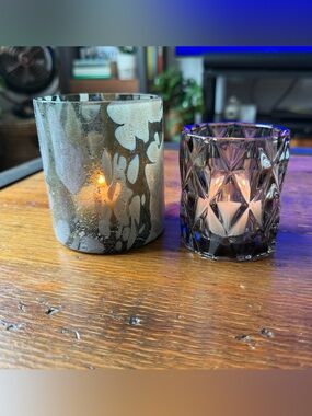 CB2 Set of 2 Tealight Holders